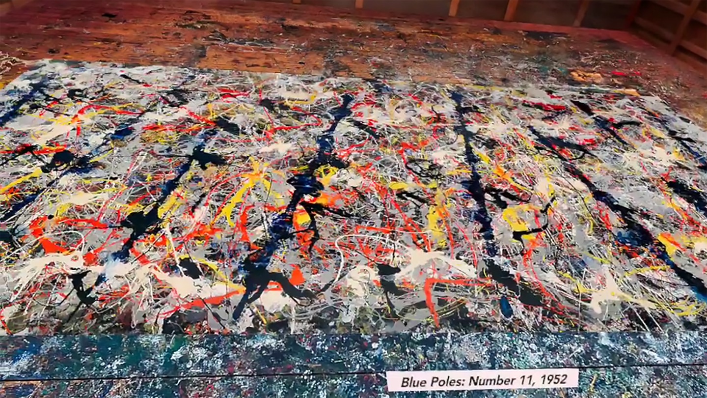 Tracing Paint - The Pollock Krasner Studio in Virtual Reality Screenshot 2