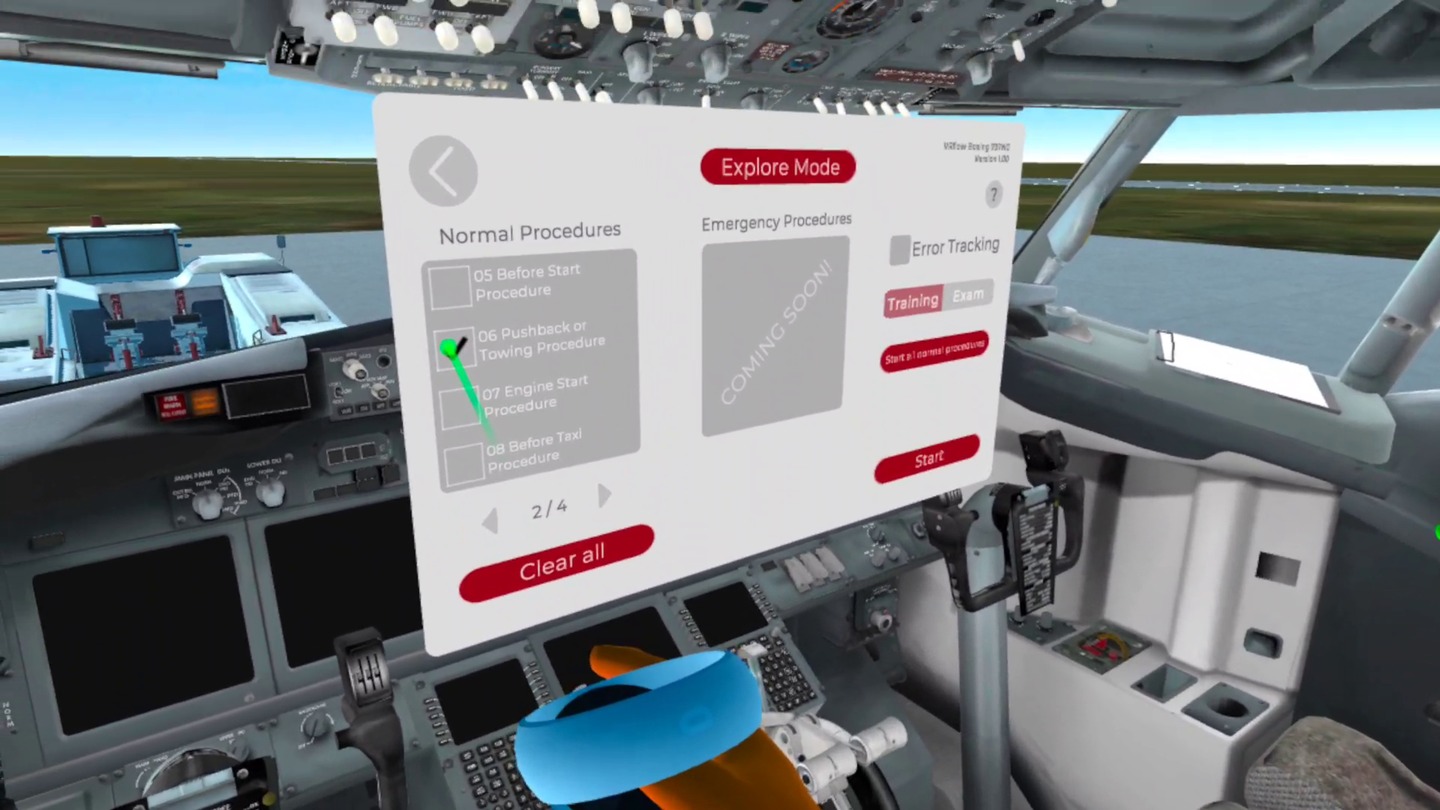VRflow B737NG Screenshot 1