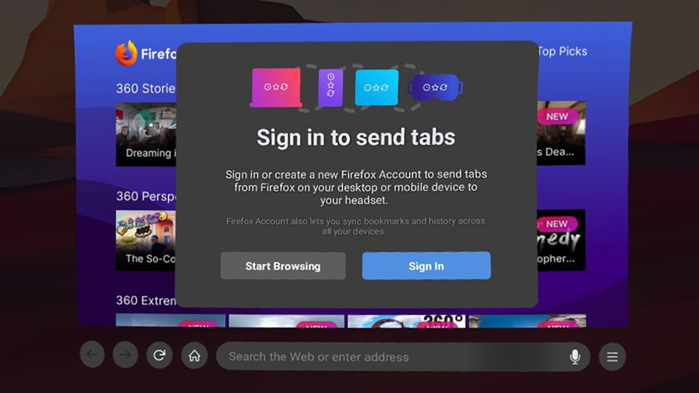 Firefox Reality Screenshot 2