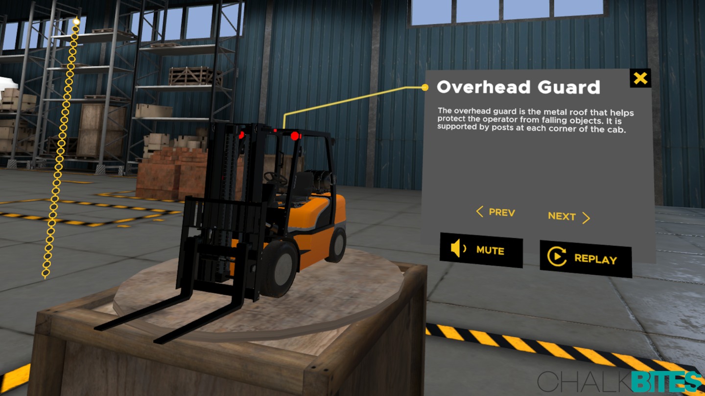 Enterprise Forklift OSHA Training Simulator Screenshot 1