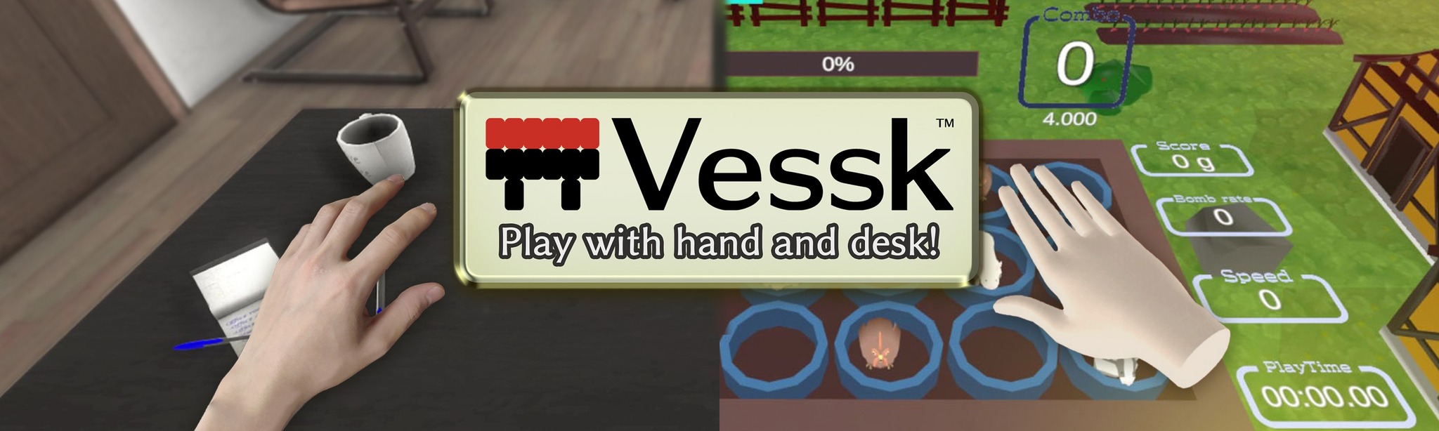 Vessk: Play with hand and desk! Download on AppPage 