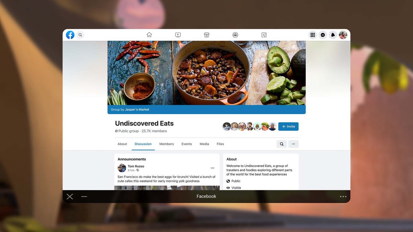 Facebook (Beta) Screenshot 2