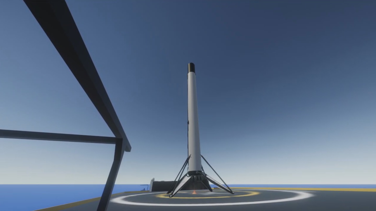 Falcon9 Landing Simulator Screenshot 2