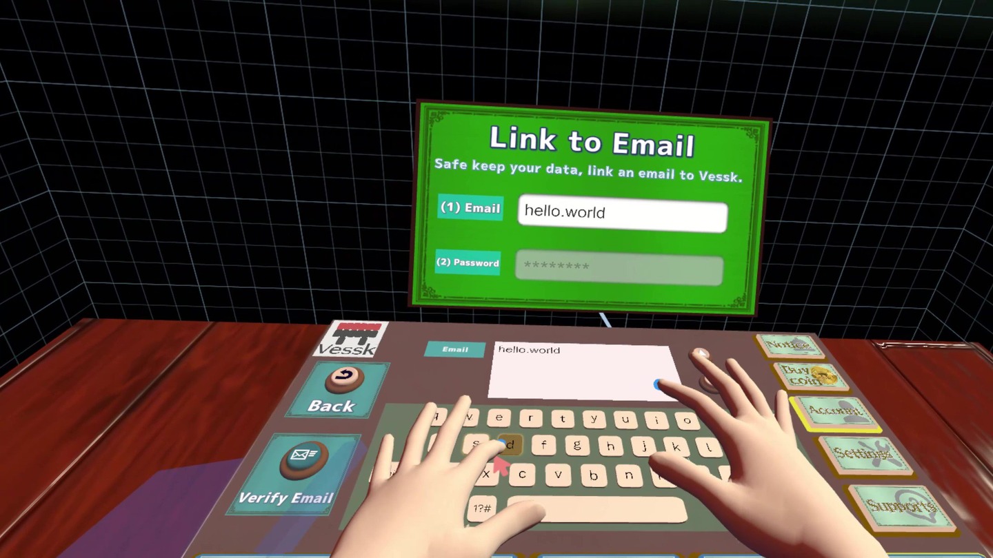 Vessk: Play with hand and desk! Screenshot 1
