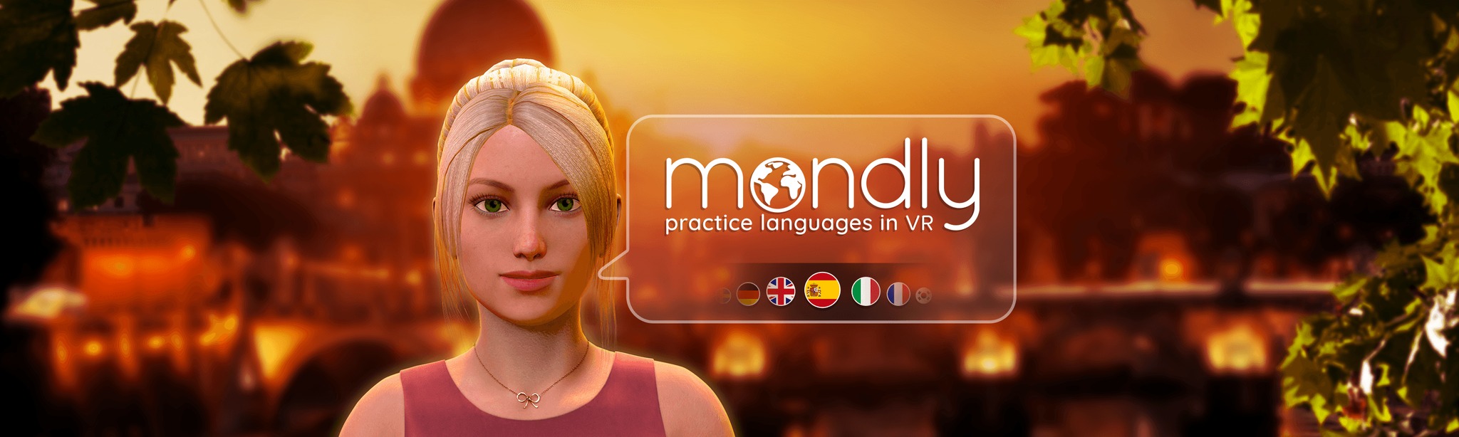 Mondly: Practice Languages in VR Download on AppPage 