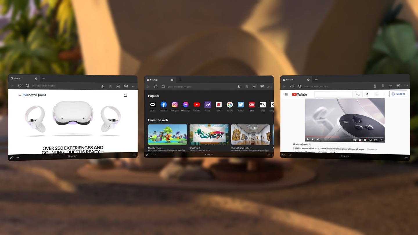 Oculus Browser Screenshot 1