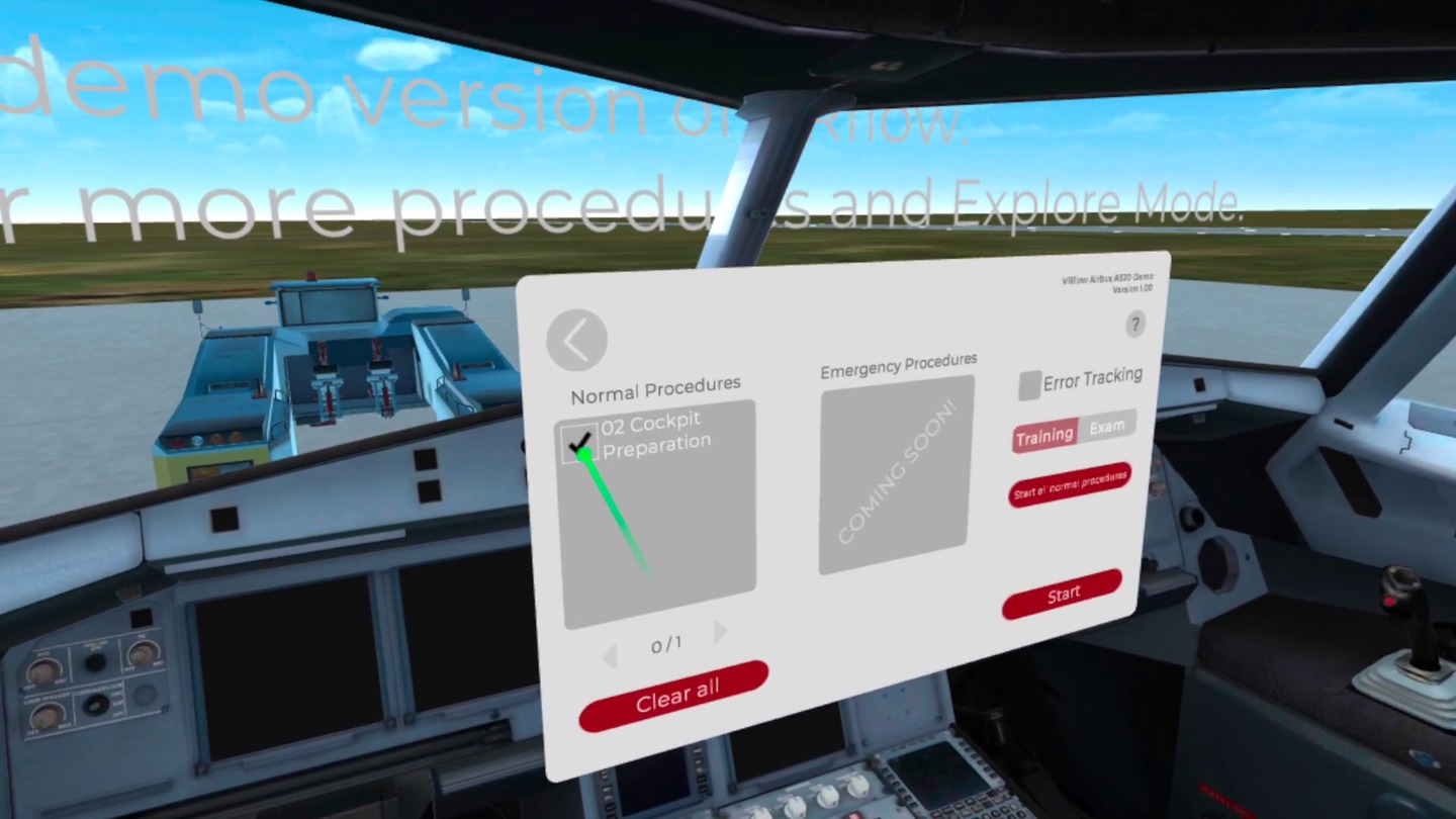 VRflow B737NG Demo Screenshot 1