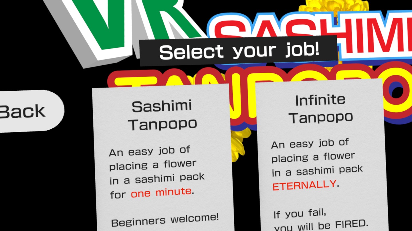 VR Sashimi Tanpopo Screenshot 0