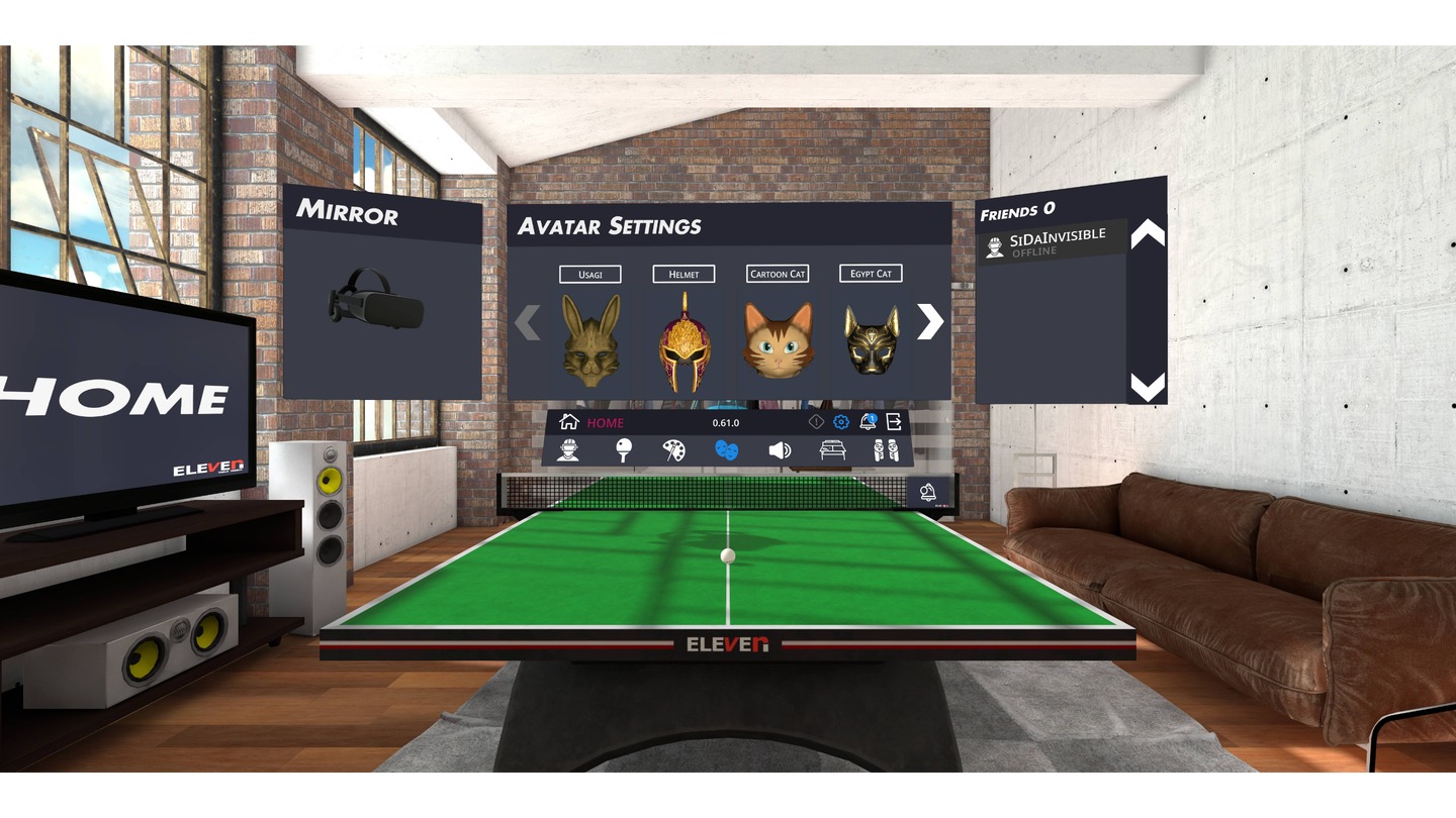 Eleven Table Tennis Screenshot 1
