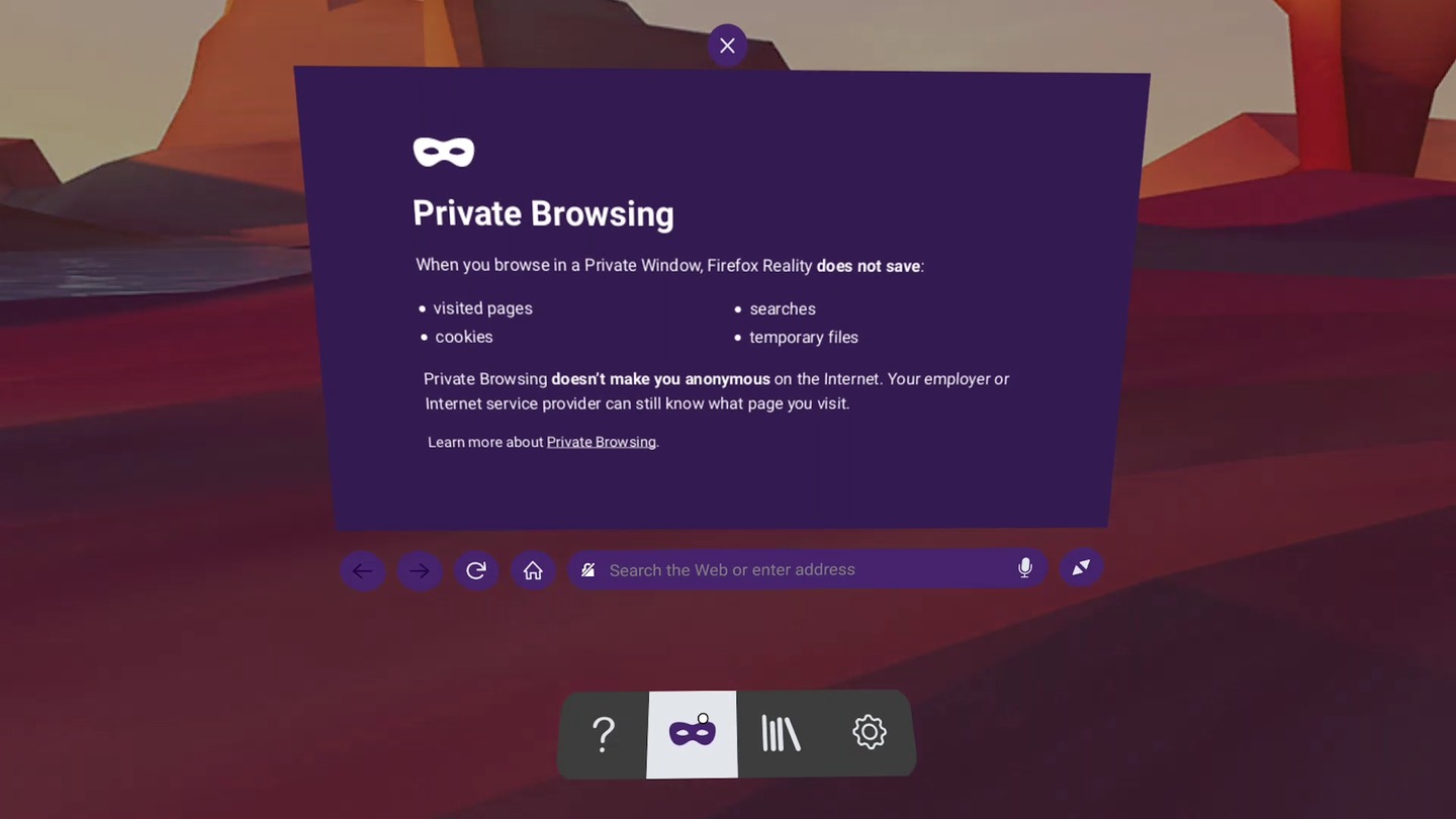 Firefox Reality Screenshot 4